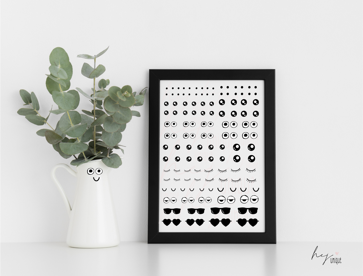 Rub-On Bogen „Augen“ A5