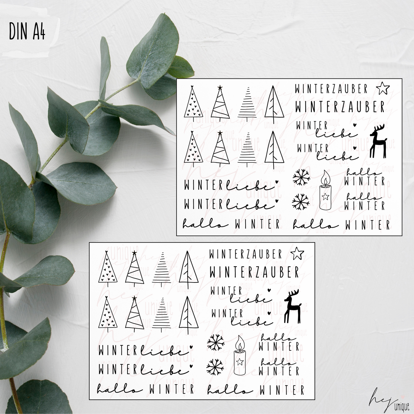 Kerzenfolie *XMas Skandi*