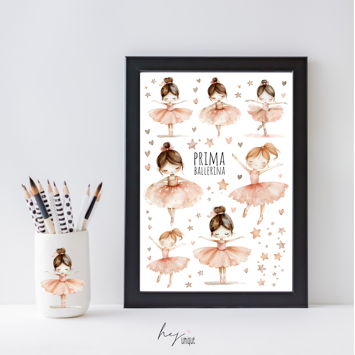 Rub-On Bogen "Ballerina" A5