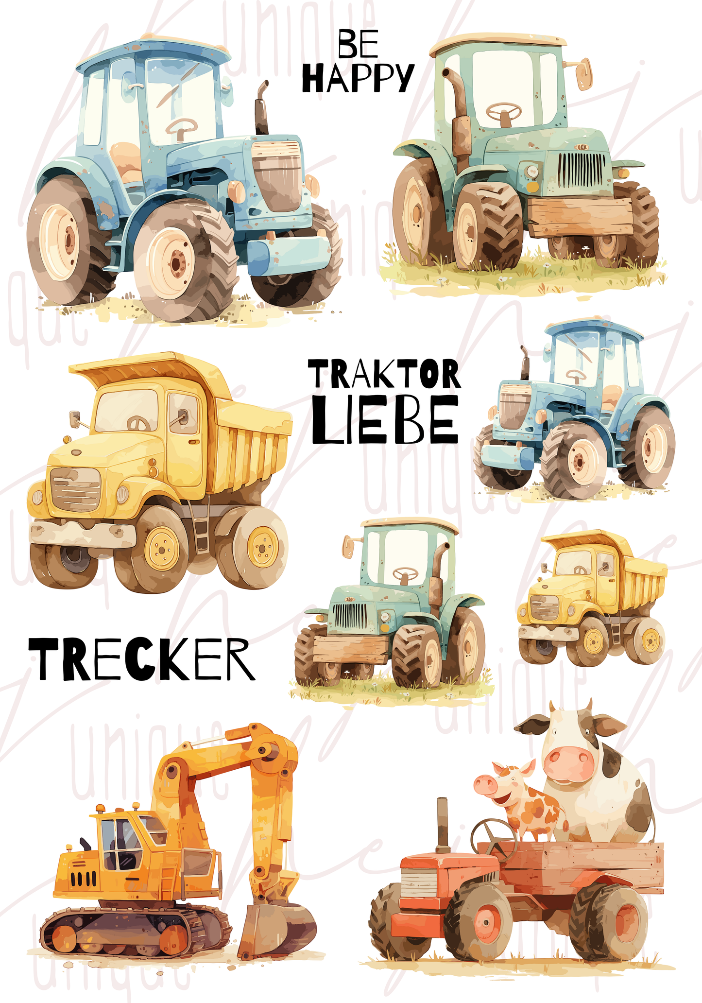 Rub-On Bogen "Bagger" A5