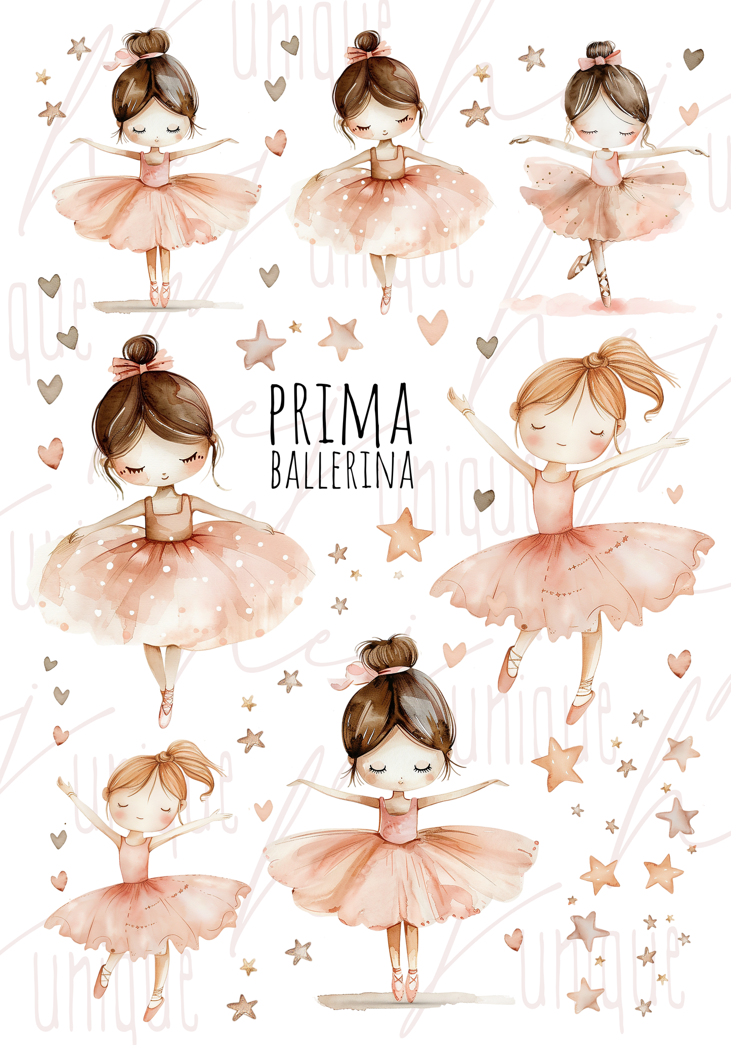 Rub-On Bogen "Ballerina" A5