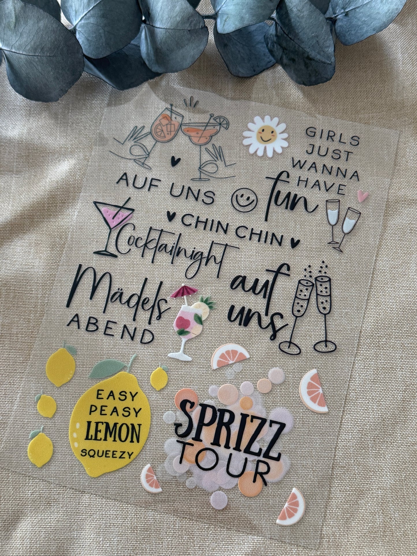 Rub-On Bogen "Cheers" A5