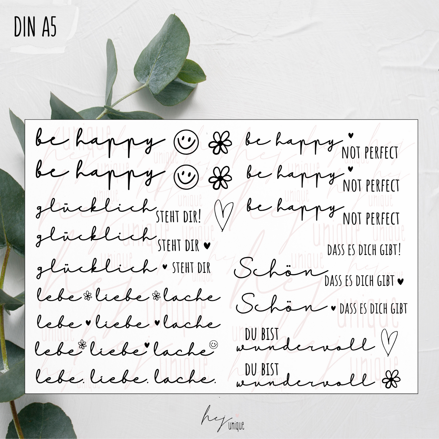 Kerzenfolie *Be happy*