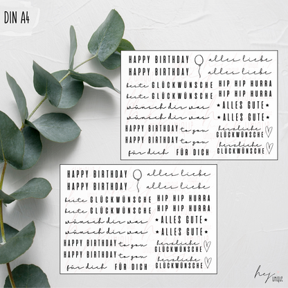 Kerzenfolie Alles Gute zum Geburtstag Warum du unsere Kerzenfolie lieben wirst:  ✔ Edle Premium-Folie mit hochwertiger Optik  ✔ Speziell für Kerzen entwickelt   ✔ Aktivierung des Klebers ganz einfach mit Wasser   ✔ Wischfest und langlebig bei sorgfältiger Verarbeitung  ✔ Besonders elastisch – passt sich Kerzenoberfläche optimal an  ✔ Gewerblich nutzbar – keine zusätzliche Lizenz nötig