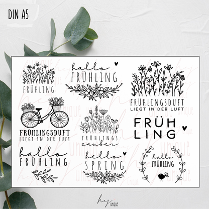 Kerzenfolie Frühling Stumpenkerzen Warum du unsere Kerzenfolie lieben wirst:  ✔ Edle Premium-Folie mit hochwertiger Optik