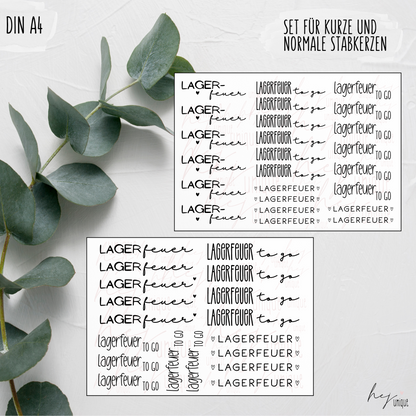 Kerzenfolie Lagerfeuer kurze Kerzen Warum du unsere Kerzenfolie lieben wirst:  ✔ Edle Premium-Folie mit hochwertiger Optik  ✔ Speziell für Kerzen entwickelt   ✔ Aktivierung des Klebers ganz einfach mit Wasser   ✔ Wischfest und langlebig bei sorgfältiger Verarbeitung  ✔ Besonders elastisch – passt sich Kerzenoberfläche optimal an  ✔ Gewerblich nutzbar – keine zusätzliche Lizenz nötig