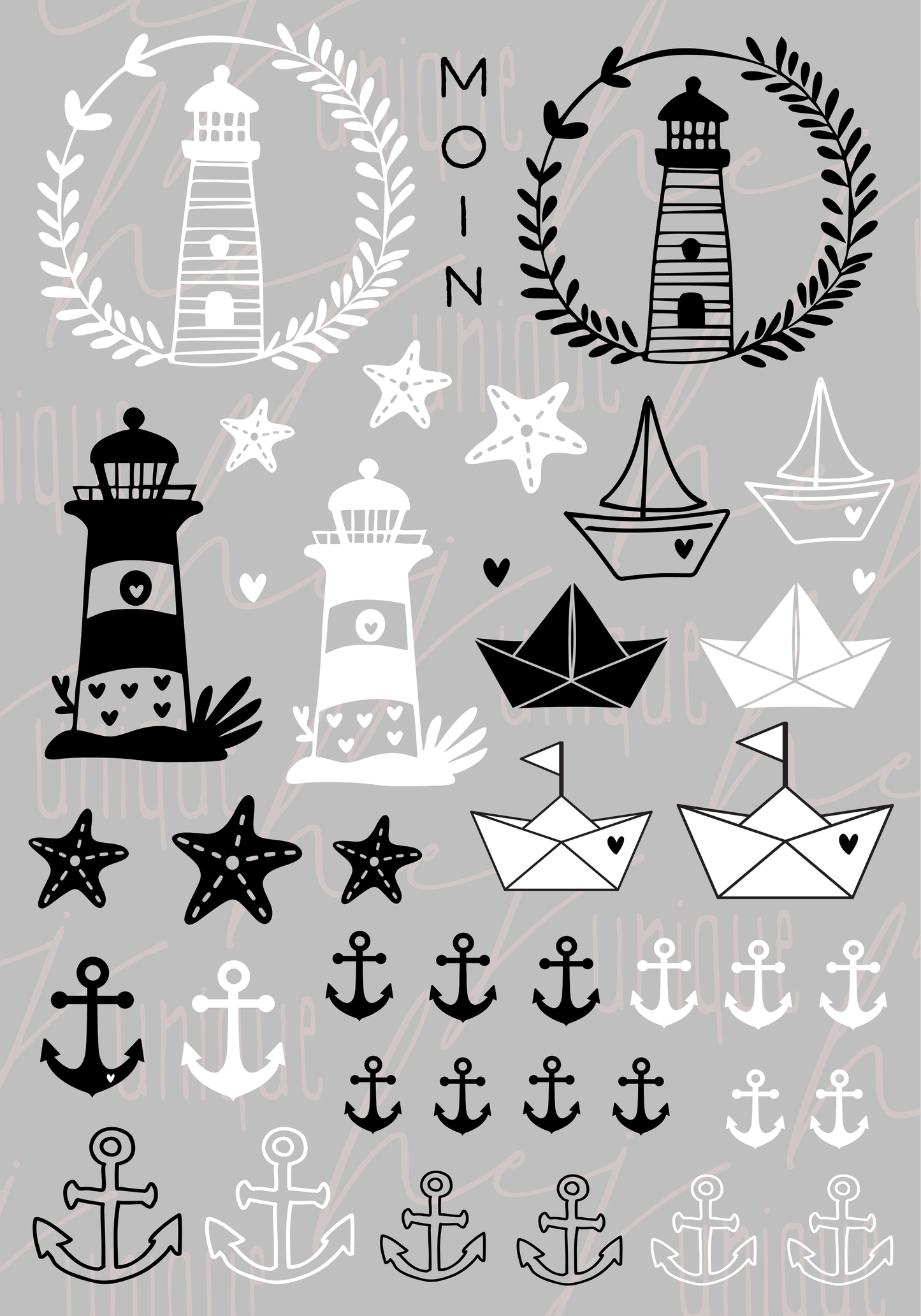 Rub-On Bogen "Maritim 2" A5