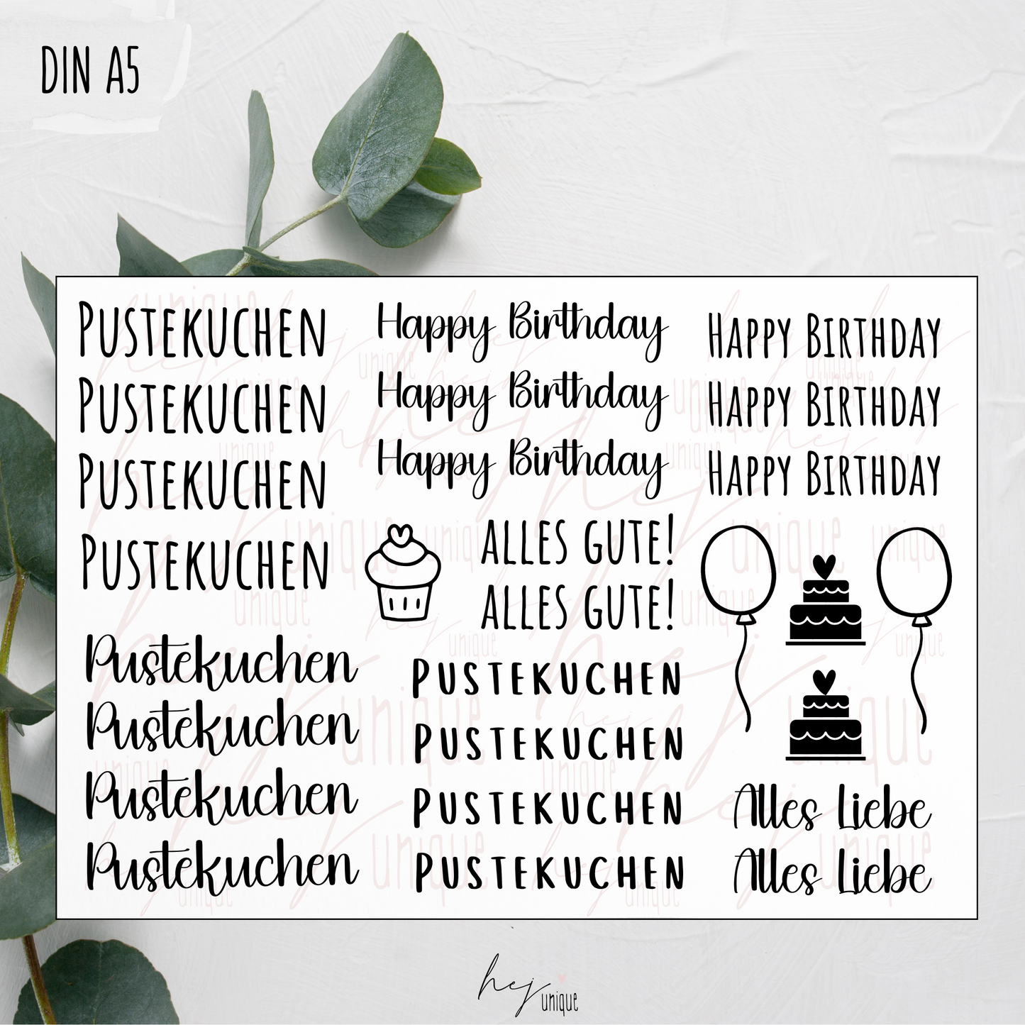 Kerzenfolie *Pustekuchen* kleine Kerzen