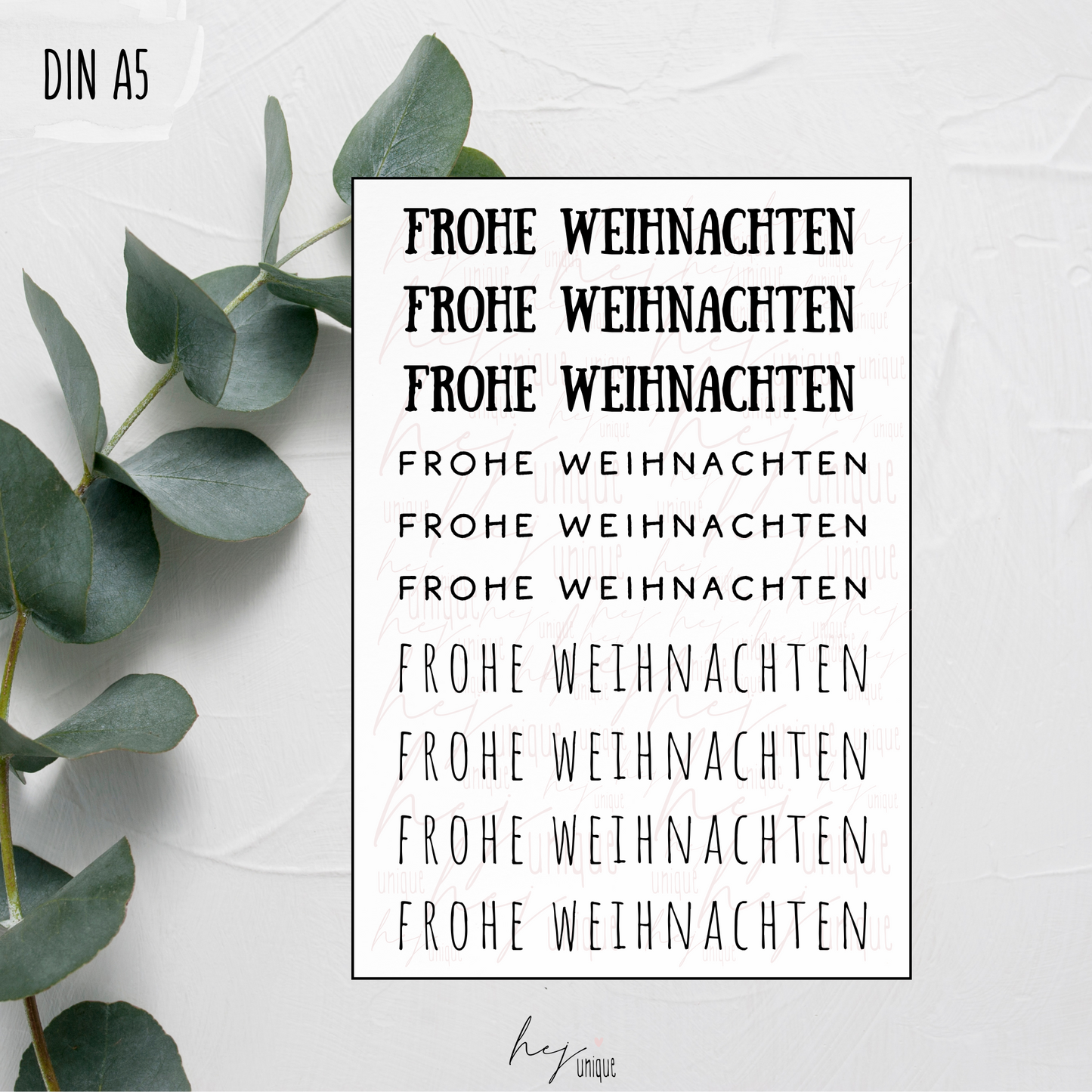 Kerzenfolie Schriftzüge *Frohe Weihnachten*