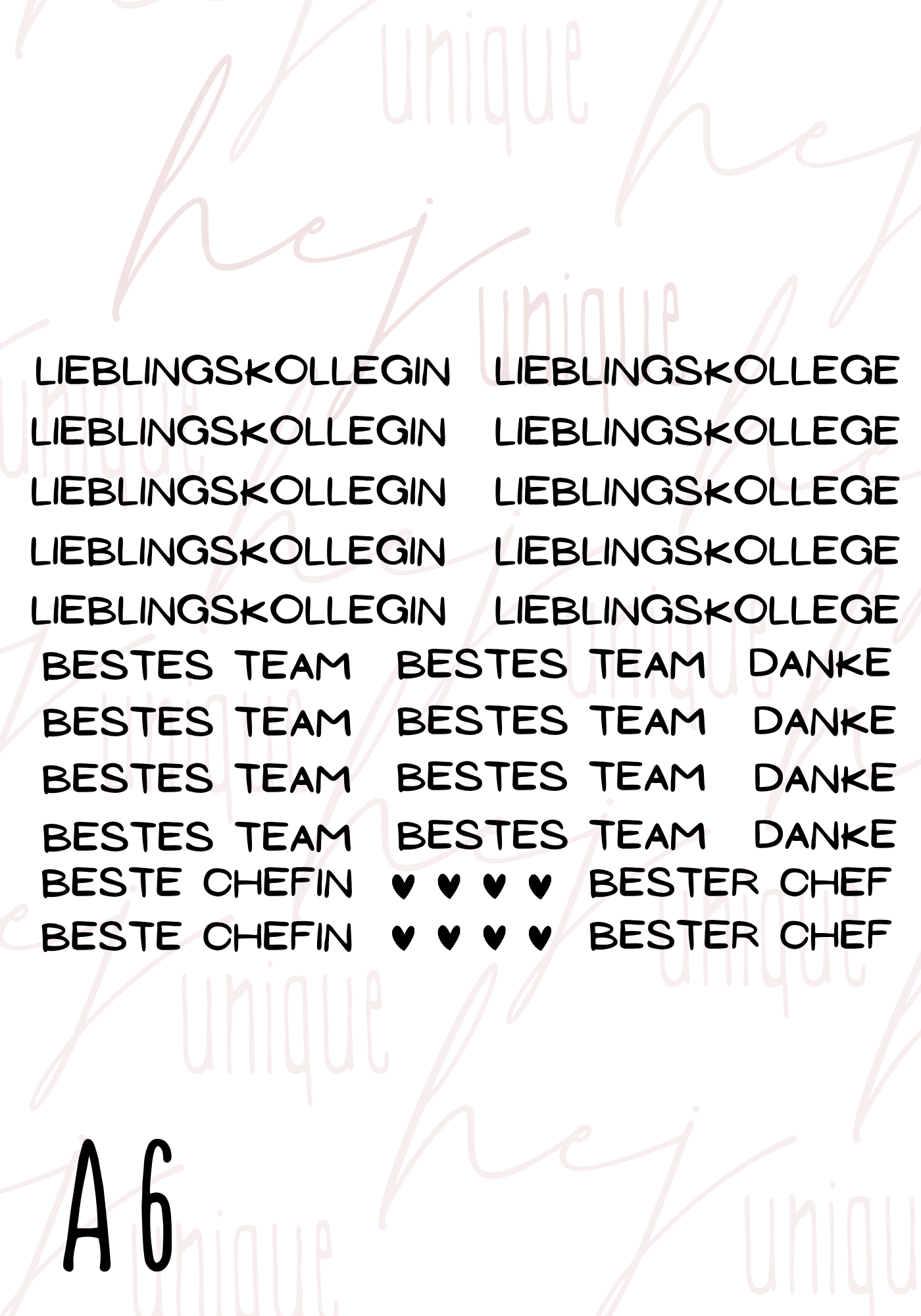 Rub-On Bogen "Family, Friends& Others" Mini zb für Kugelschreiber