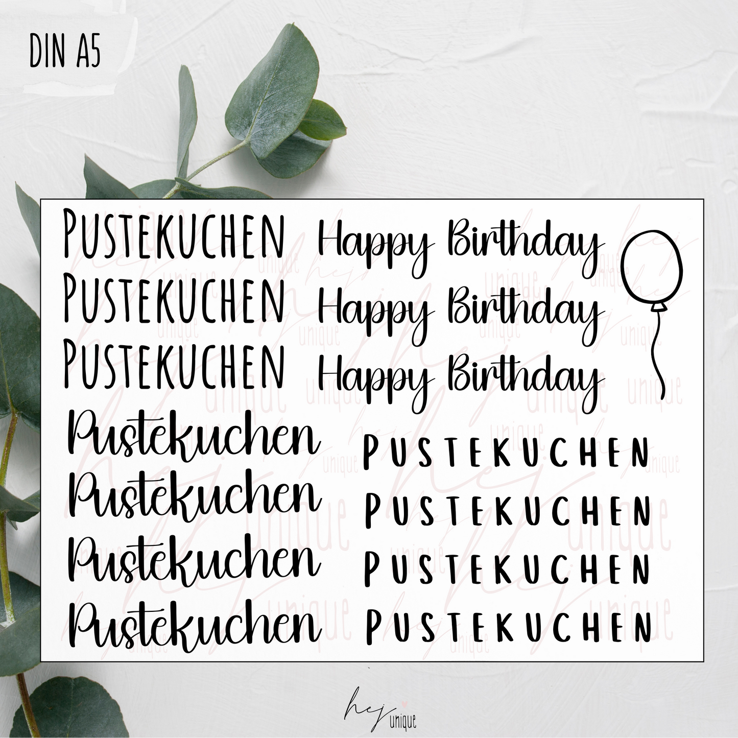 Kerzenfolie *Pustekuchen*