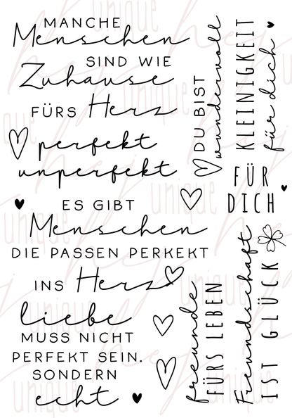 Rub On Aufkleber Freundschaft A5 Warum du unsere Rub-Ons lieben wirst:  ✔ Randloser Premium-Look   ✔ Besondere Haptik   ✔ Präzise Platzierung dank transparenter Trägerfolie  ✔ Wasser- und kratzfest // Hitze- und UV-beständig   ✔ Starke Haftung auf Glas, Keramik, Holz, Raysin u.v.m.  ✔ Langlebig und hochwertig verarbeitet  ✔ Auch gewerblich nutzbar – keine zusätzliche Lizenz nötig