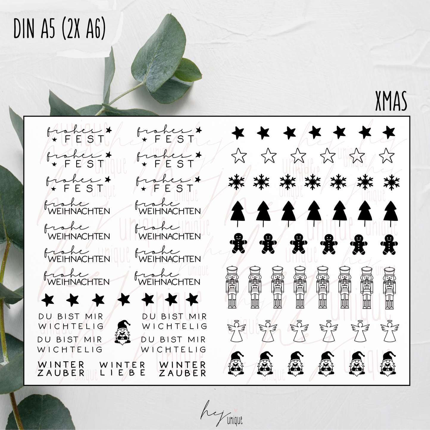 Kerzenfolie für Baumkerzen *Xmas*