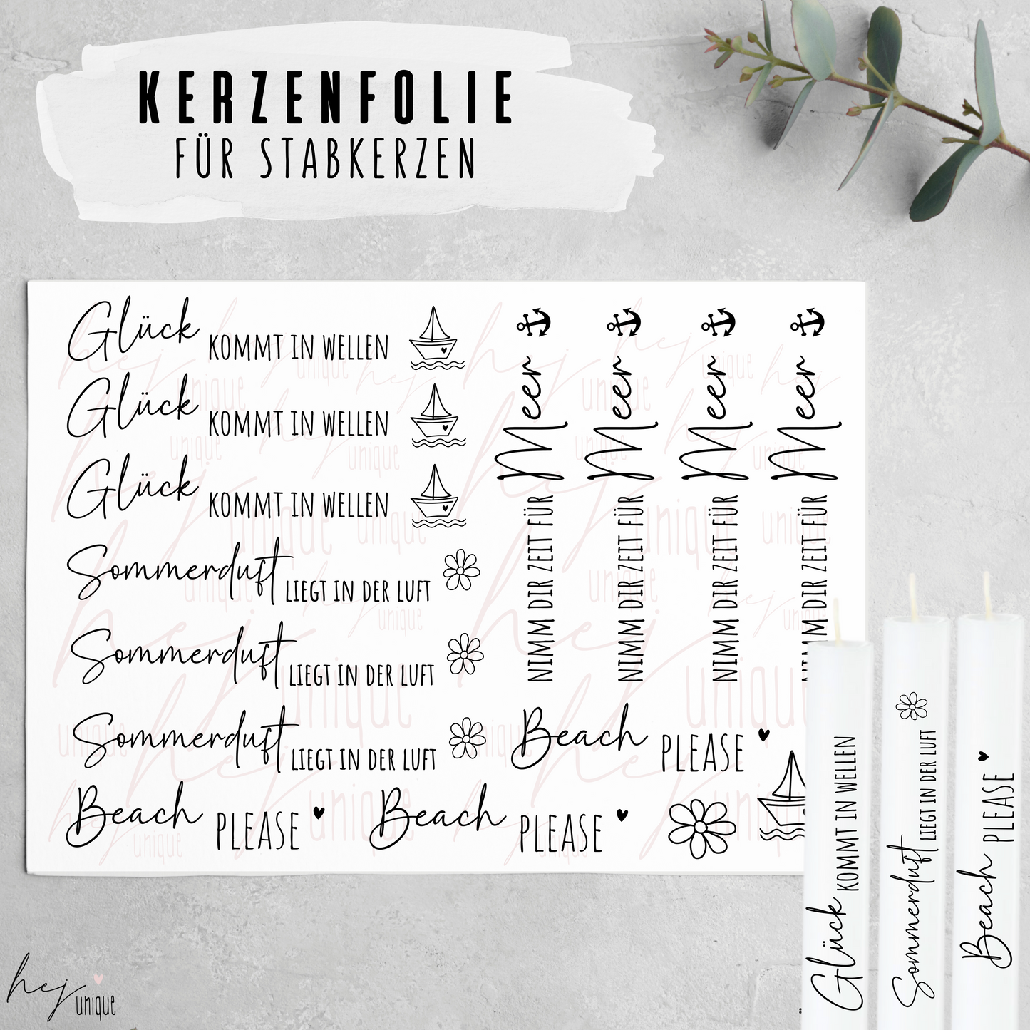 Kerzenfolie *Maritim*