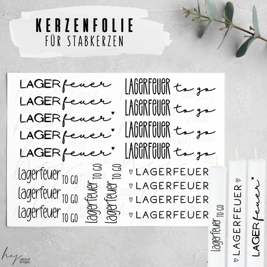 Kerzenfolie *Lagerfeuer*