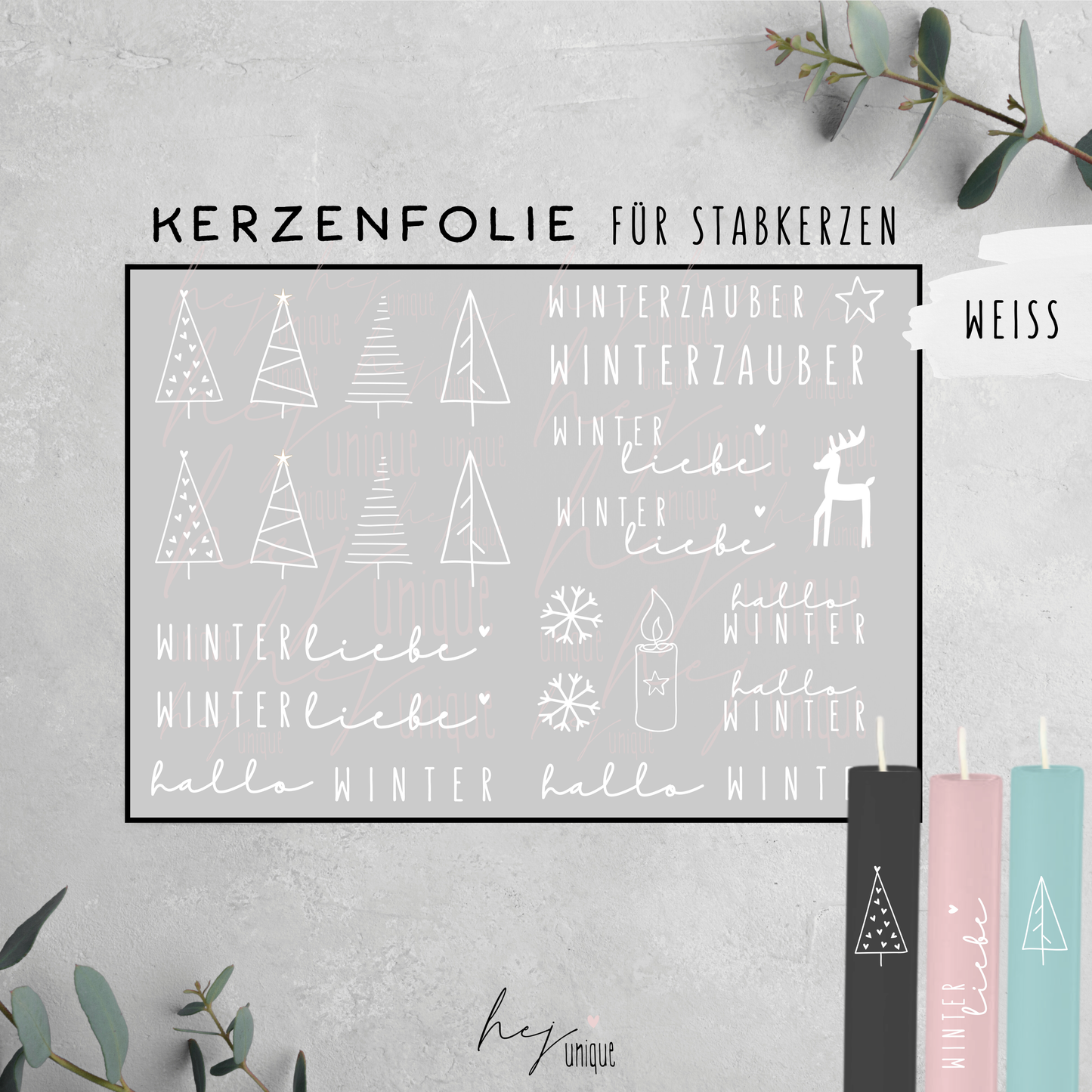 Kerzenfolie *XMas Skandi*