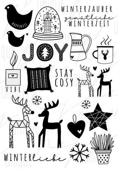 Rub On Aufkleber Skandi Christmas A5 Warum du unsere Rub-Ons lieben wirst:  ✔ Randloser Premium-Look   ✔ Besondere Haptik   ✔ Präzise Platzierung dank transparenter Trägerfolie  ✔ Wasser- und kratzfest // Hitze- und UV-beständig   ✔ Starke Haftung auf Glas, Keramik, Holz, Raysin u.v.m.  ✔ Langlebig und hochwertig verarbeitet  ✔ Auch gewerblich nutzbar – keine zusätzliche Lizenz nötig