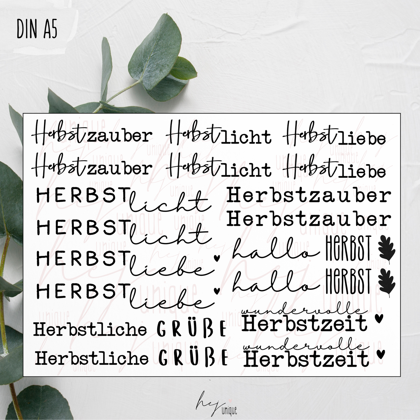 Kerzenfolie *Herbstzauber* Stabkerzen
