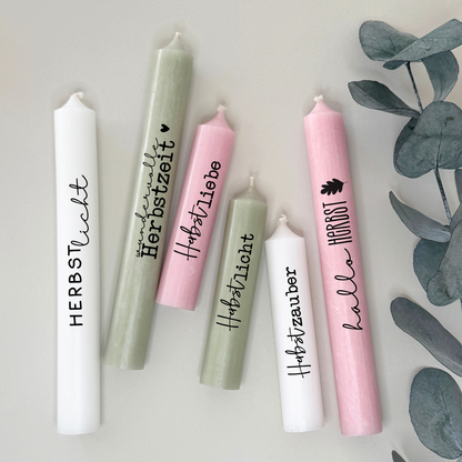 Kerzenfolie Herbstzauber Stabkerzen