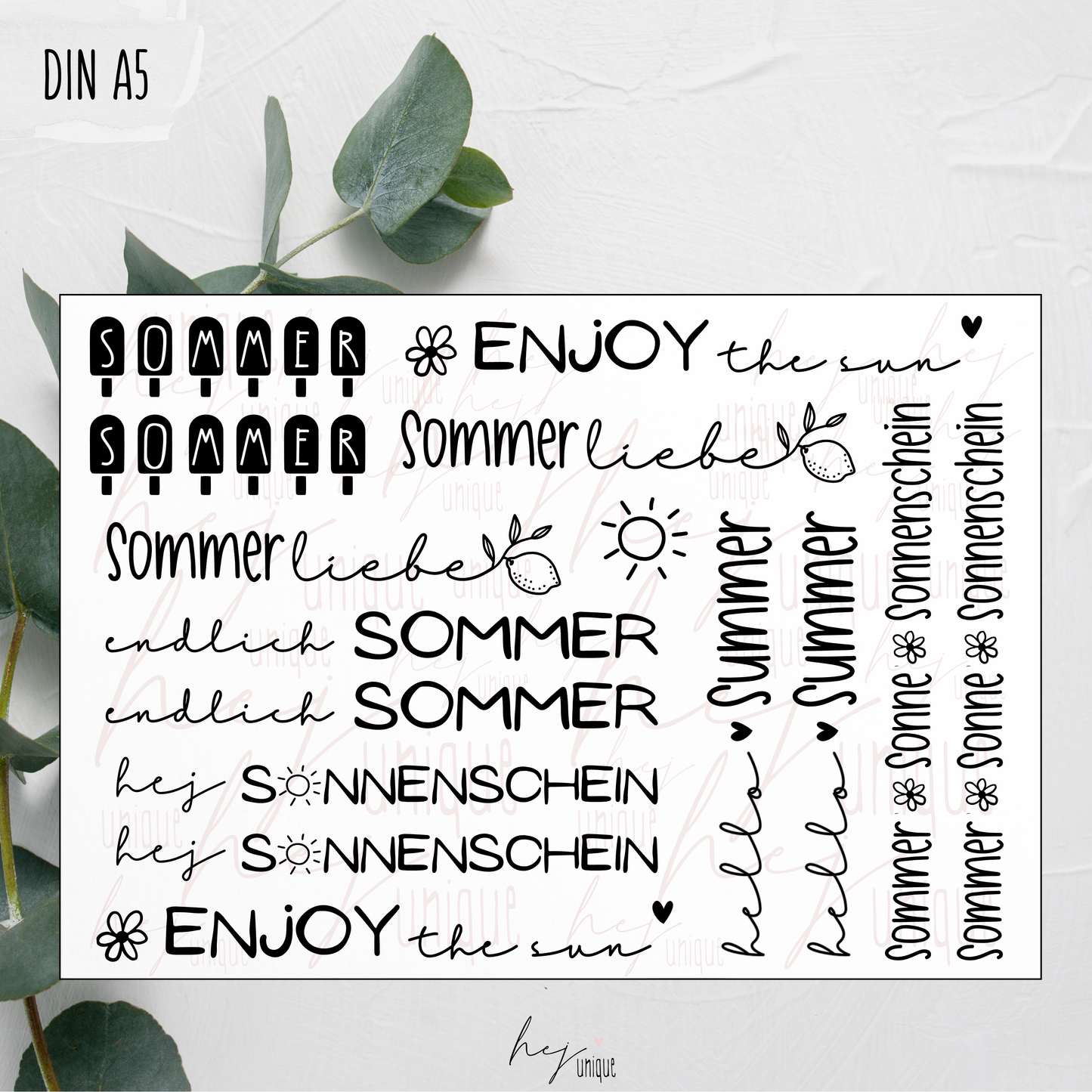 Kerzenfolie *Sommer*