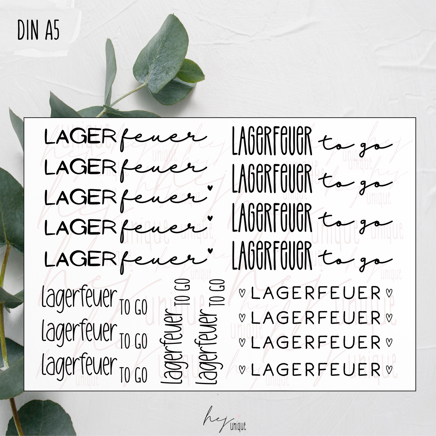 Kerzenfolie *Lagerfeuer*