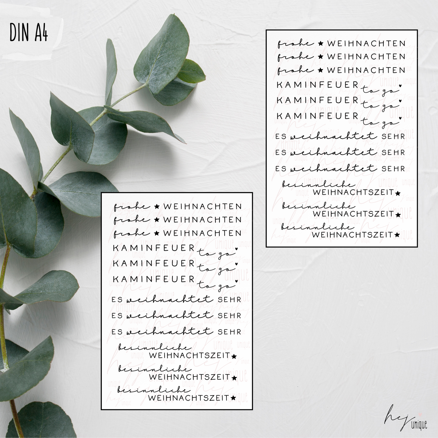 Kerzenfolie Schriftzüge *Es weihnachtet sehr* normale Stabkerzen