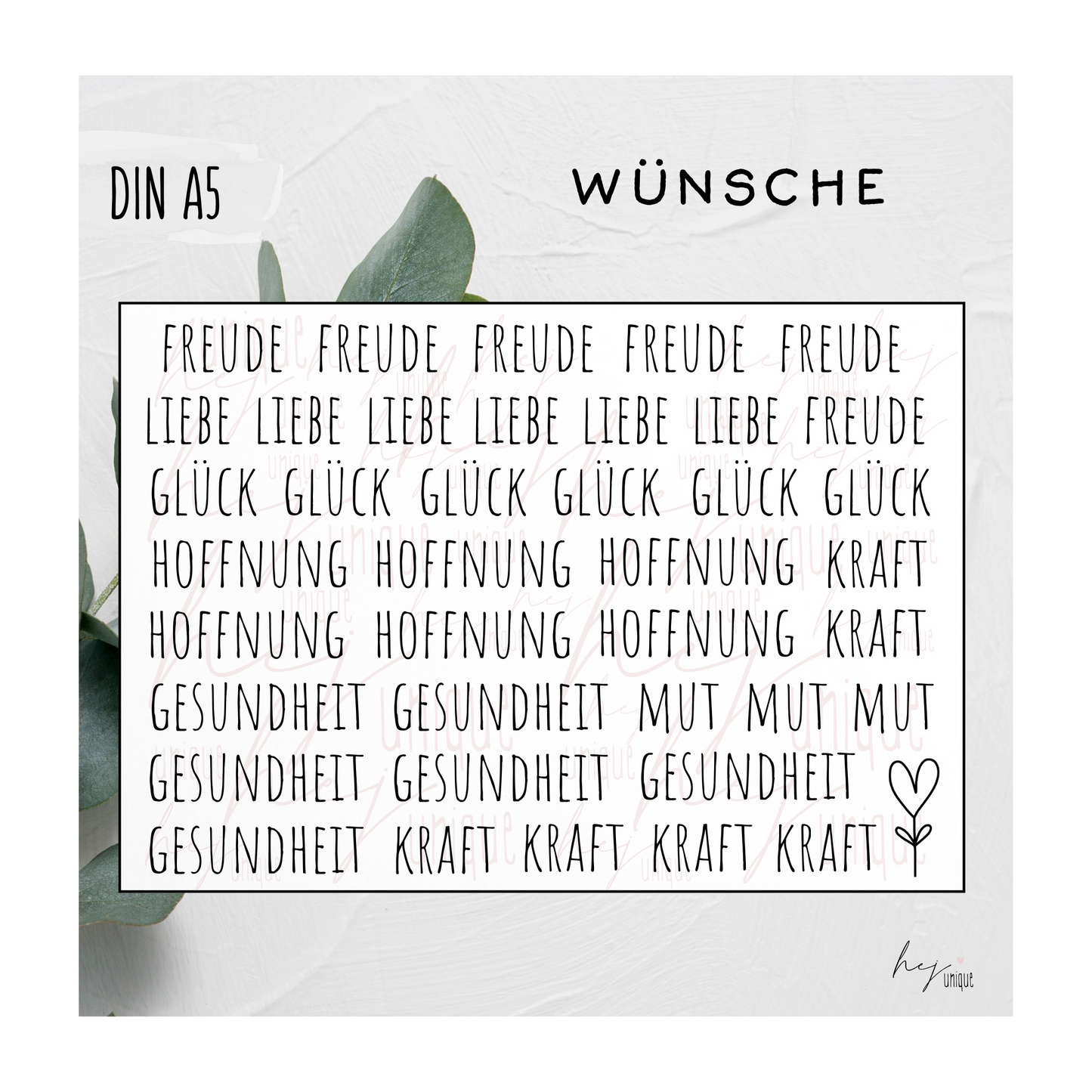 Kerzenfolie *Nimm Dir was du brauchst* ALLE Varianten