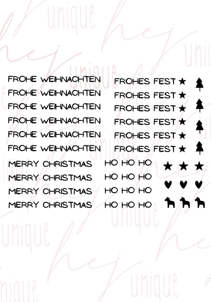 Rub On Aufkleber XMas Wünsche Mini zb für Kugelschreiber Warum du unsere Rub-Ons lieben wirst:  ✔ Randloser Premium-Look   ✔ Besondere Haptik   ✔ Präzise Platzierung dank transparenter Trägerfolie  ✔ Wasser- und kratzfest // Hitze- und UV-beständig   ✔ Starke Haftung auf Glas, Keramik, Holz, Raysin u.v.m.  ✔ Langlebig und hochwertig verarbeitet  ✔ Auch gewerblich nutzbar – keine zusätzliche Lizenz nötig