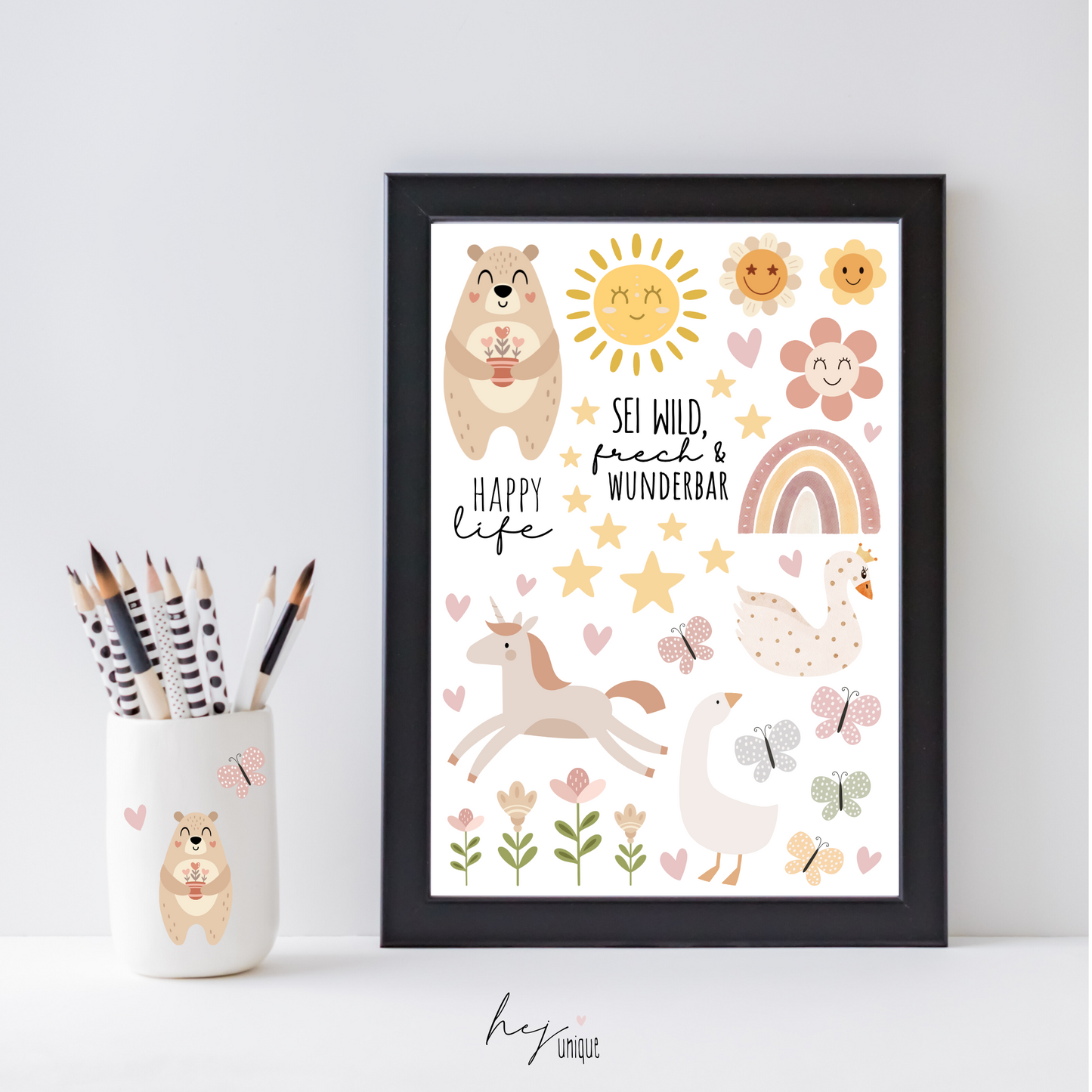 Rub-On Bogen „Girlie“ A5