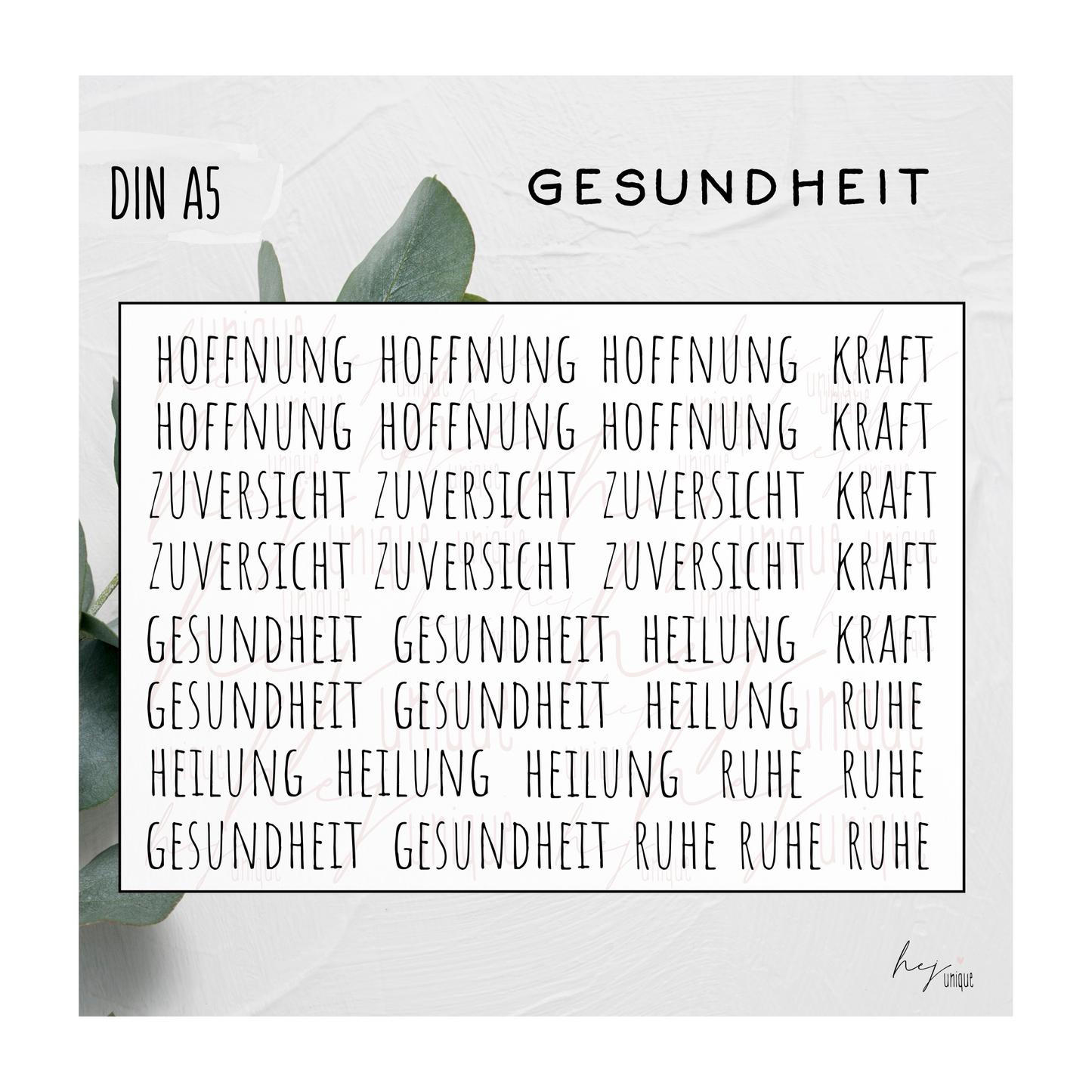 Kerzenfolie *Nimm Dir was du brauchst* ALLE Varianten