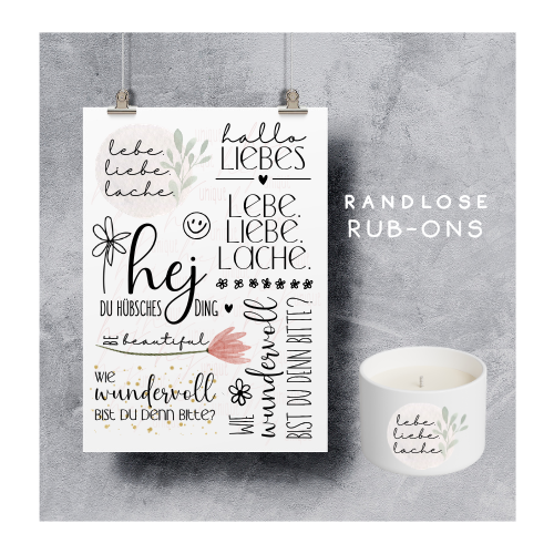 Rub On Aufkleber Wundervoll A5 Warum du unsere Rub-Ons lieben wirst:  ✔ Randloser Premium-Look   ✔ Besondere Haptik   ✔ Präzise Platzierung dank transparenter Trägerfolie  ✔ Wasser- und kratzfest // Hitze- und UV-beständig   ✔ Starke Haftung auf Glas, Keramik, Holz, Raysin u.v.m.  ✔ Langlebig und hochwertig verarbeitet  ✔ Auch gewerblich nutzbar – keine zusätzliche Lizenz nötig