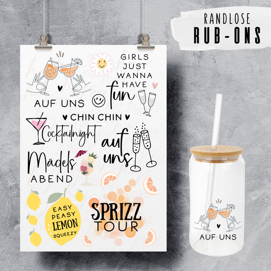 Rub-On Bogen "Cheers" A5