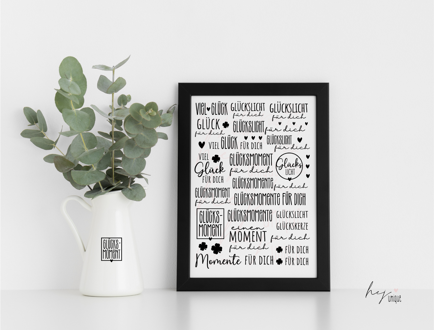 Rub-On Bogen "Glück"