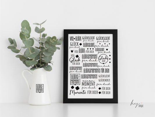 Rub-On Bogen "Glück"