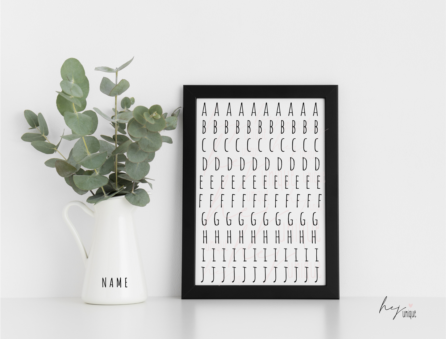 Rub-On Bögen "Buchstaben-Set" A5