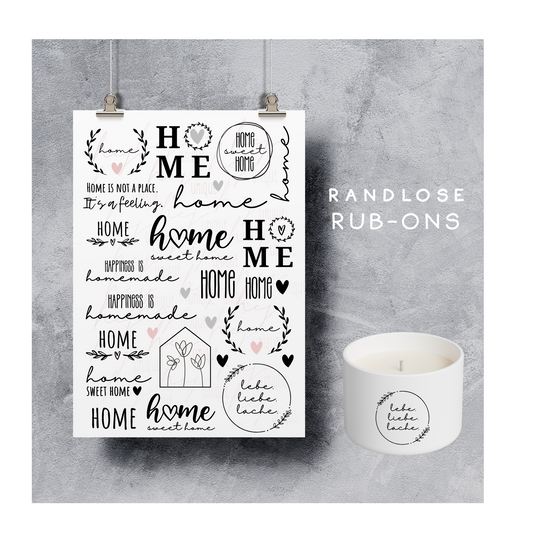 Rub-On Bogen "Home" A5