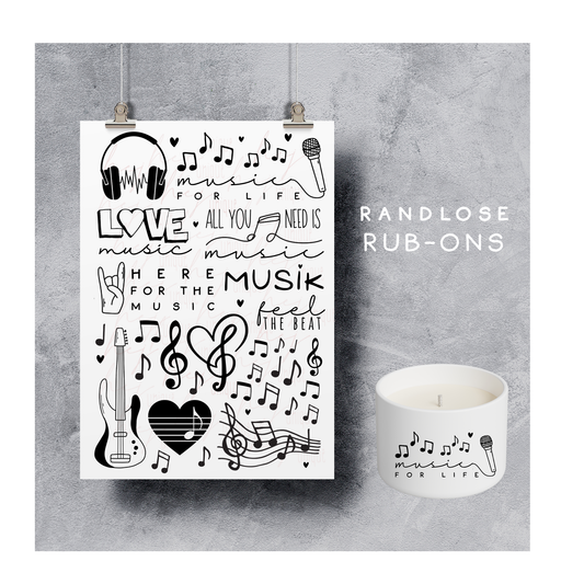 Rub-On Bogen "Musik"