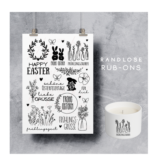 Rub-On Bogen „Frühling_Ostern"