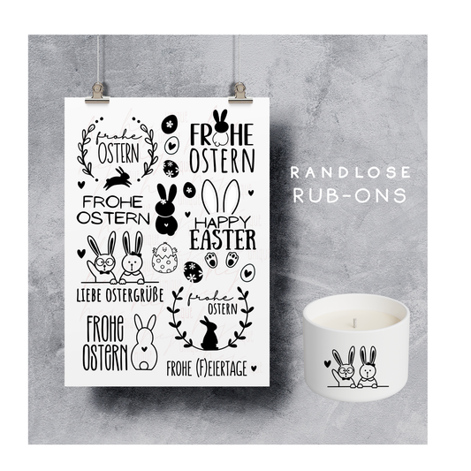 Rub-On Bogen „Ostern"