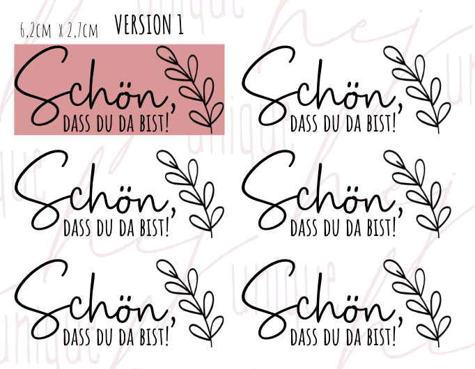 Rub On Aufkleber  bist versch Versionen Gastgeschenk Geb Hochzeit Kommunion Taufe