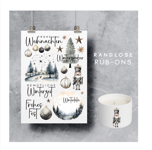 Rub-On Bogen "Winterzauber 2"