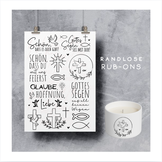 Rub On Aufkleber Glaube Taufe Kommunion Konfirmation Rub On Aufkleber Glaube Taufe Kommunion Konfirmation Firmung Kirche A5