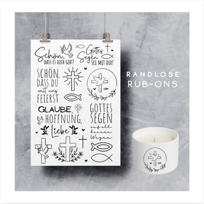 Rub On Aufkleber Glaube Taufe Kommunion Konfirmation Rub On Aufkleber Glaube Taufe Kommunion Konfirmation Firmung Kirche A5