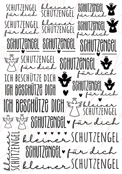 Rub On Aufkleber Schutzengel A5 Warum du unsere Rub-Ons lieben wirst:  ✔ Randloser Premium-Look   ✔ Besondere Haptik   ✔ Präzise Platzierung dank transparenter Trägerfolie  ✔ Wasser- und kratzfest // Hitze- und UV-beständig   ✔ Starke Haftung auf Glas, Keramik, Holz, Raysin u.v.m.  ✔ Langlebig und hochwertig verarbeitet  ✔ Auch gewerblich nutzbar – keine zusätzliche Lizenz nötig