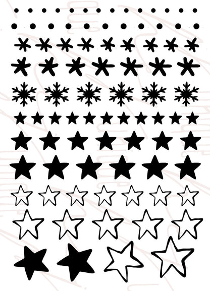 Rub On Aufkleber Sterne A6 Warum du unsere Rub-Ons lieben wirst:  ✔ Randloser Premium-Look   ✔ Besondere Haptik   ✔ Präzise Platzierung dank transparenter Trägerfolie  ✔ Wasser- und kratzfest // Hitze- und UV-beständig   ✔ Starke Haftung auf Glas, Keramik, Holz, Raysin u.v.m.  ✔ Langlebig und hochwertig verarbeitet  ✔ Auch gewerblich nutzbar – keine zusätzliche Lizenz nötig