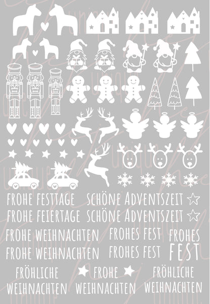 Rub On Aufkleber kleine Motive weiss A5 Warum du unsere Rub-Ons lieben wirst:  ✔ Randloser Premium-Look   ✔ Besondere Haptik   ✔ Präzise Platzierung dank transparenter Trägerfolie  ✔ Wasser- und kratzfest // Hitze- und UV-beständig   ✔ Starke Haftung auf Glas, Keramik, Holz, Raysin u.v.m.  ✔ Langlebig und hochwertig verarbeitet  ✔ Auch gewerblich nutzbar – keine zusätzliche Lizenz nötig