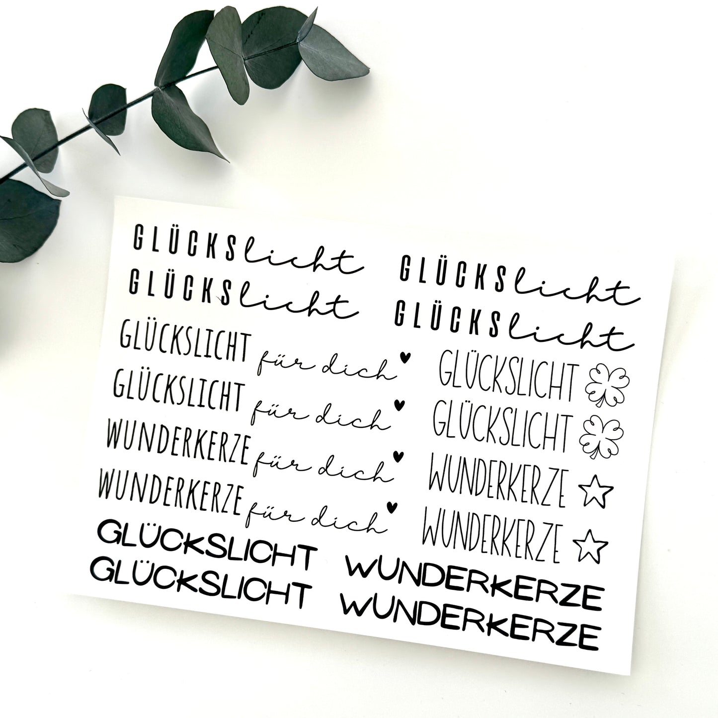 Kerzenfolie *Glückslicht*