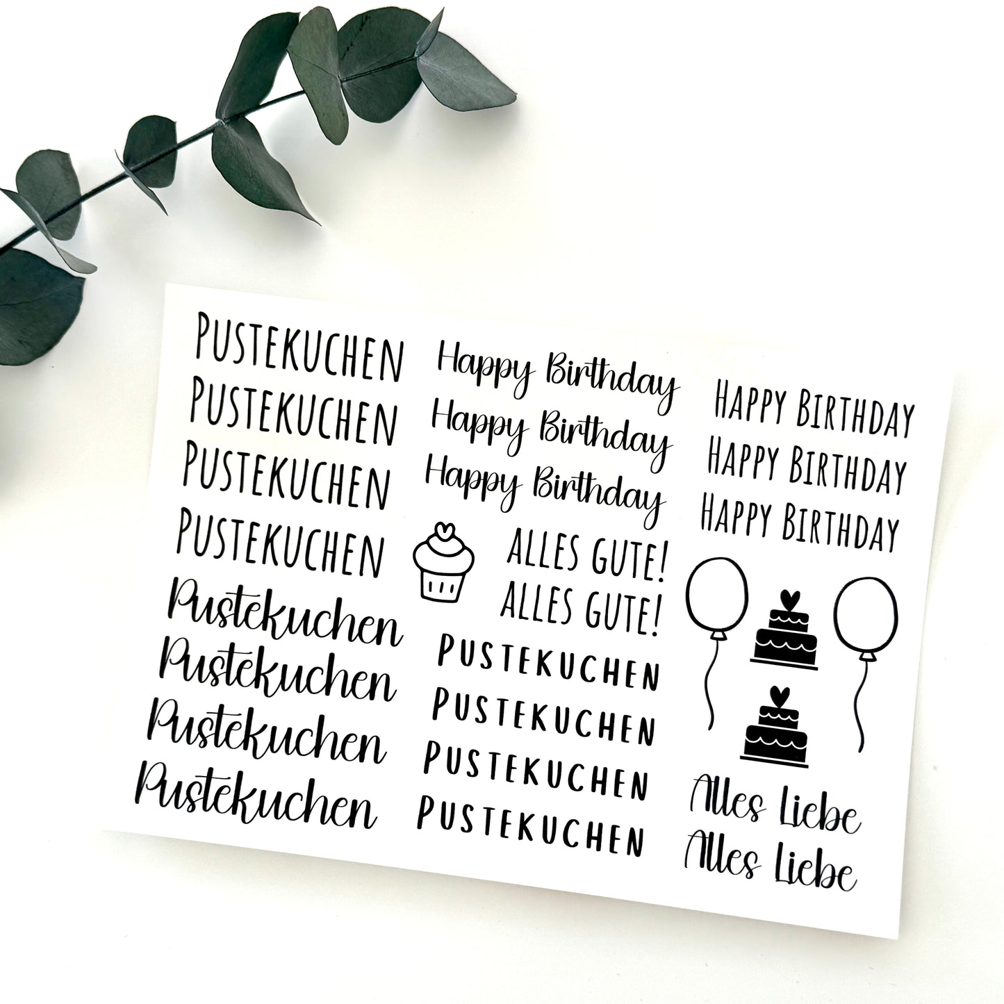Kerzenfolie *Pustekuchen* kleine Kerzen