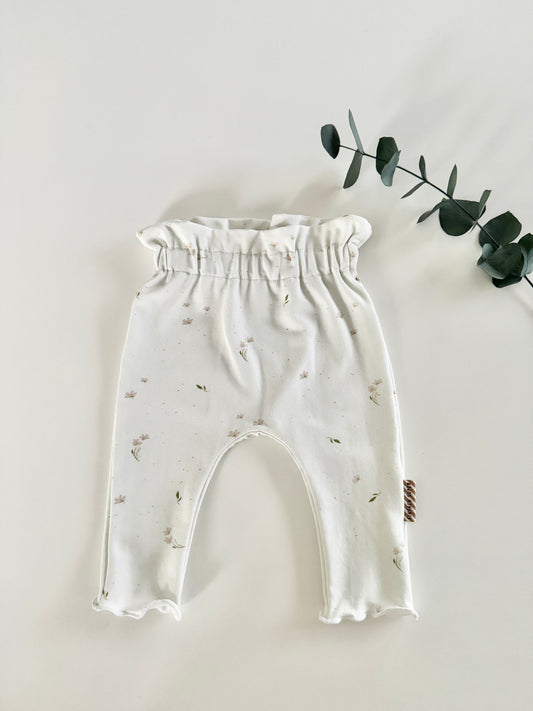 Babyhose *tinyflowers* | Paperbag-Pants | Unikat | Bio-Baumwolle | Gr. 62