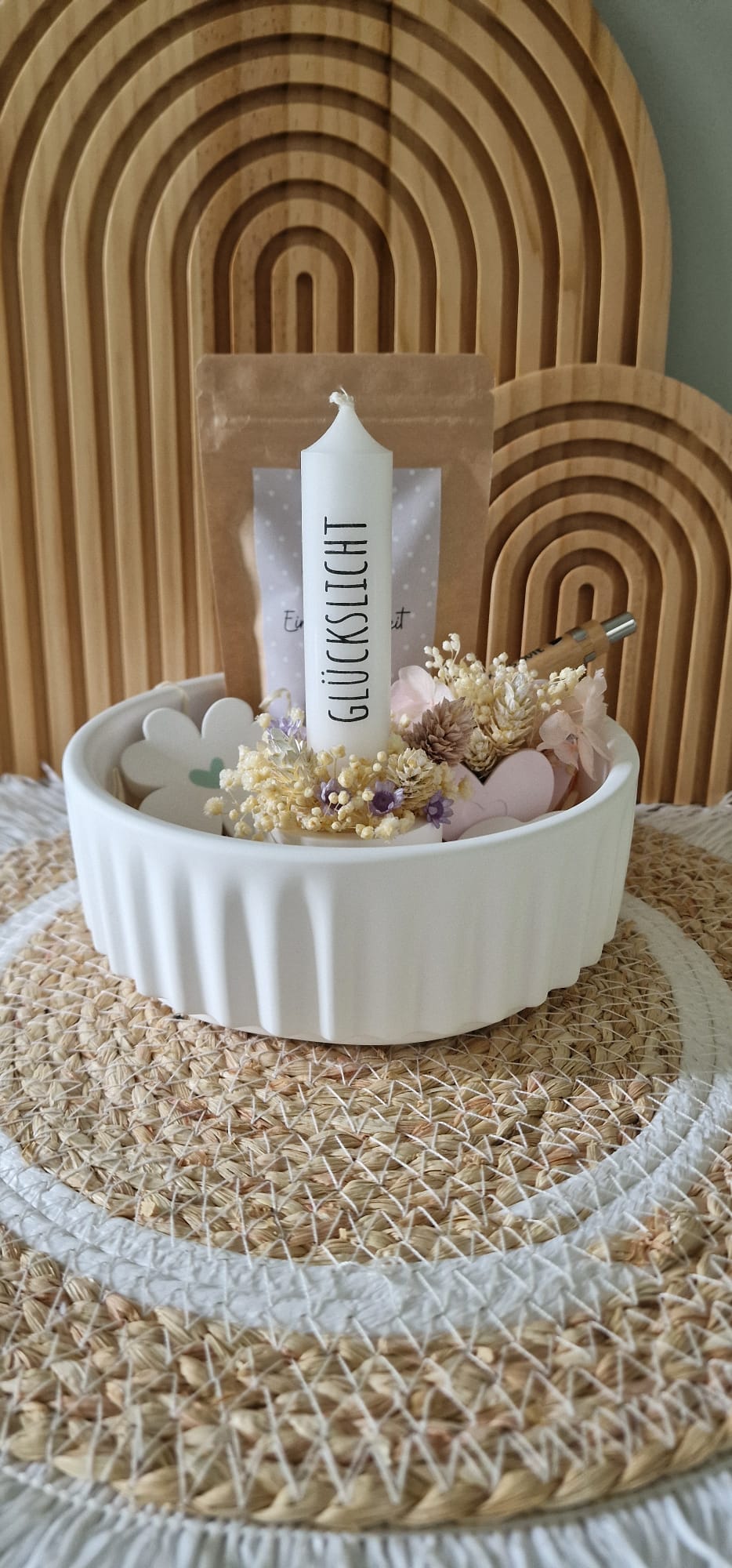 Kerzenfolie *Glückslicht* kurze Kerzen